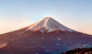 Read more about the article Mount Mitsutoge, a view of Fuji.