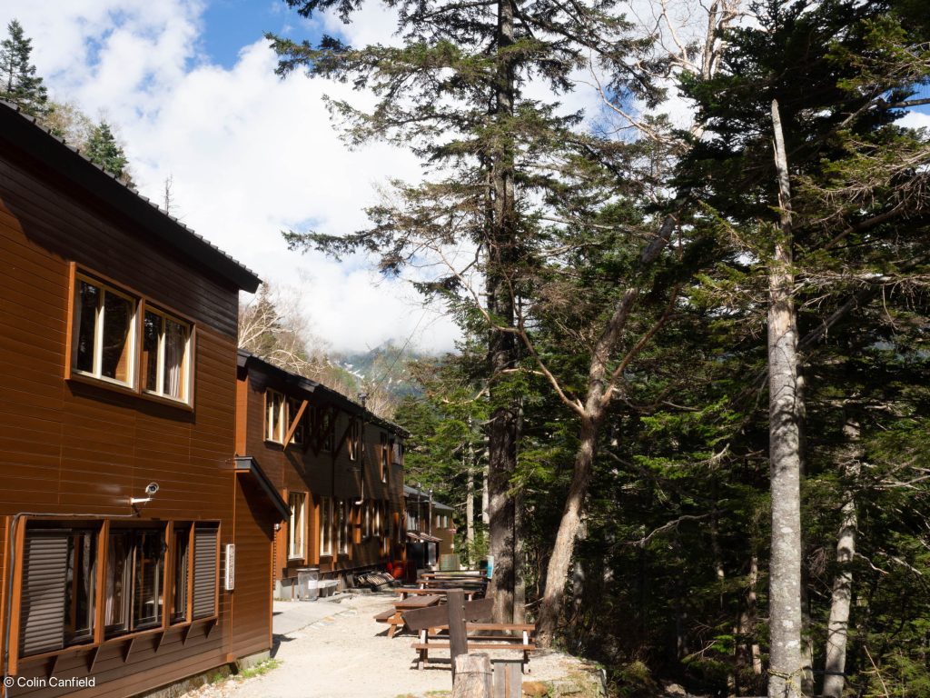 Comfortable huts along the way