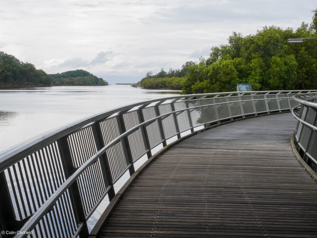 The awesome bike path at Broken Head