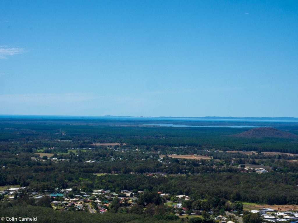 Look out over Bribie to Moreton Island