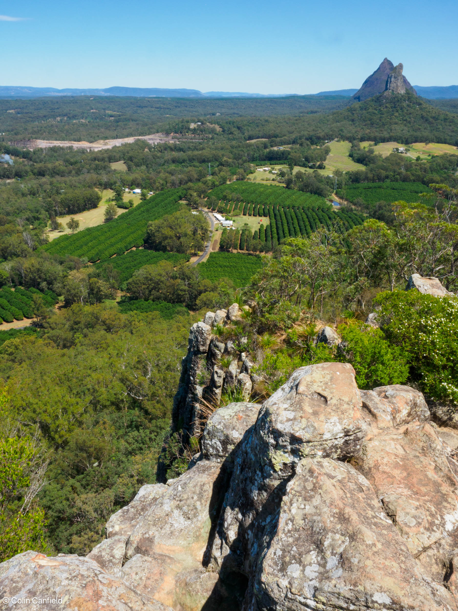 Mount Beerwah overshaddowing Coonowrin