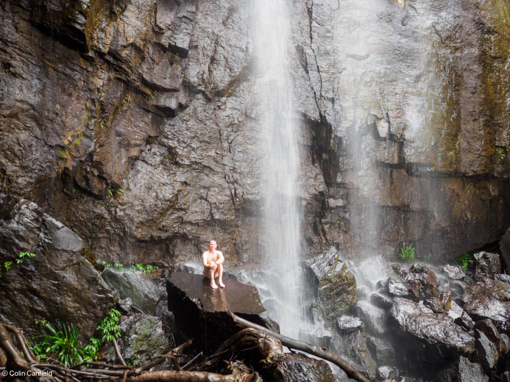 Water coming down waterfalls is cold!