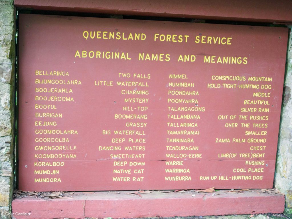 Interesting, Aboriginal names from the area