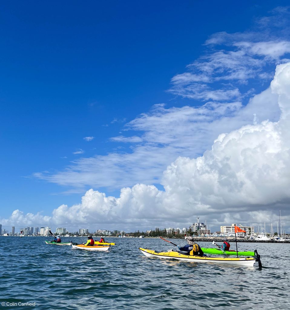 On the water