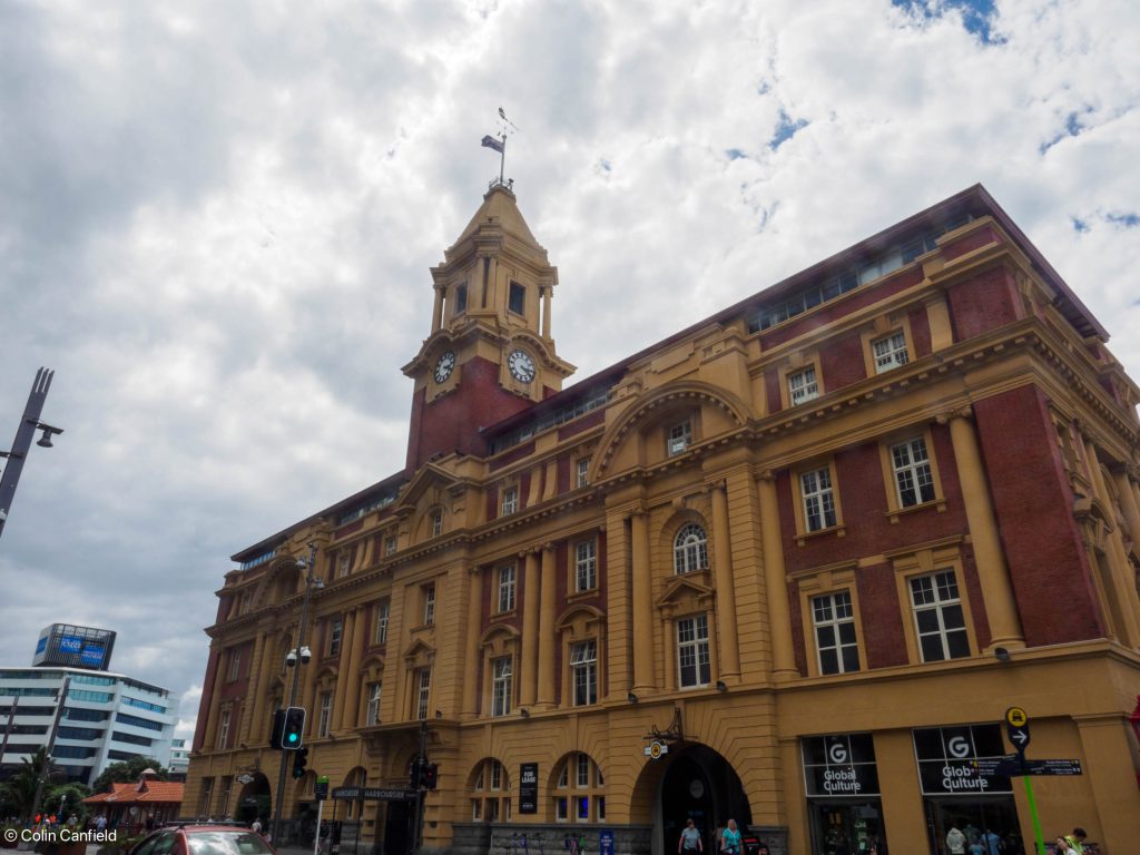 Some nice older buildings are near the water