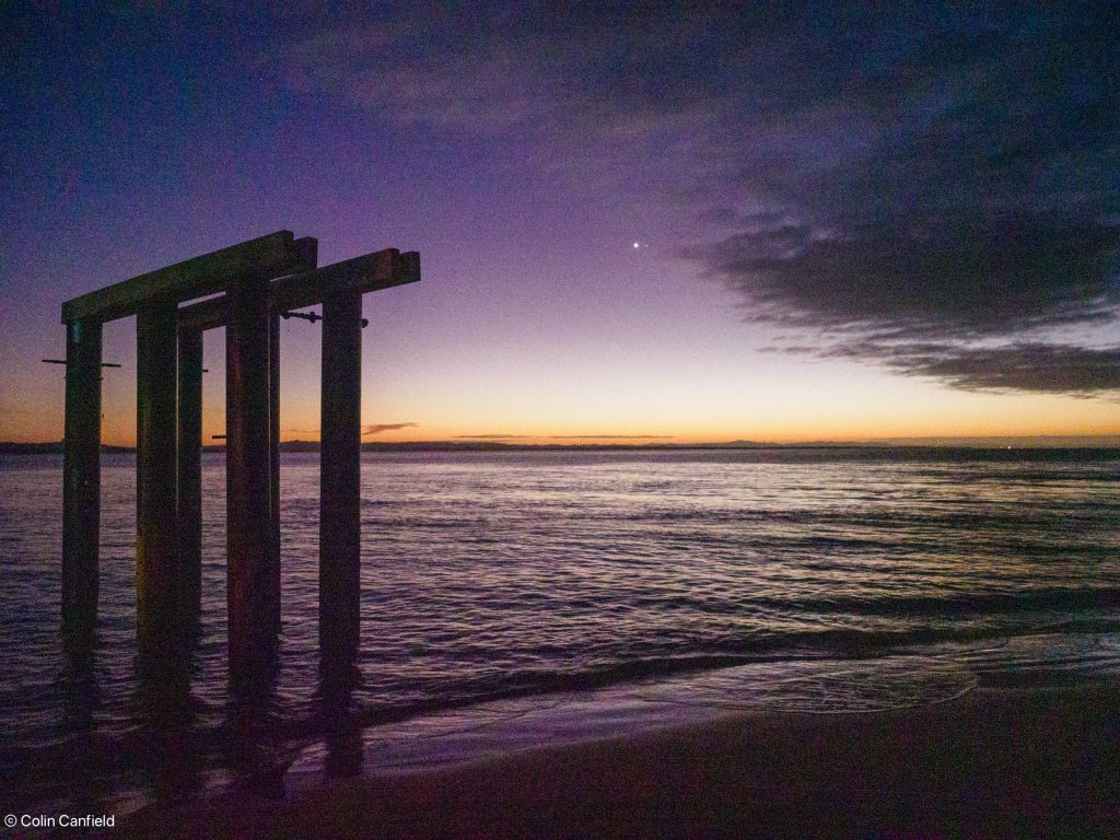 A beautiful sunrise over the water